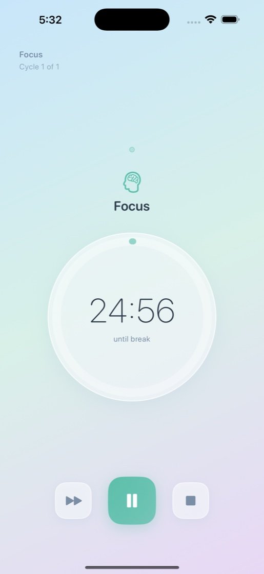 Running focus session, Light